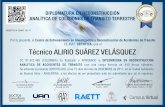 CE-IRAT CERTIFICA, que el Técnico ALIRIO SUÁREZ ...©cnico ALIRIO SUÁREZ VELÁSQUEZ CC 91.422.465 (COLOMBIA) ha nalizado y APROBADO la DIPLOMATURA EN RECONSTRUCCIÓN ANALÍTICA