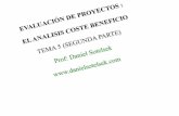 Tema 5: Evaluación de Proyectos. - Daniel Sotelsek | …danielsotelsek.com/wp-content/uploads/2013/10/Tema-5-el... · 2017-03-02 · Tema 5: Evaluación de Proyectos. Introducción