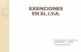 EXENCIONES EN EL I.V.A. - fhu.unse.edu.arfhu.unse.edu.ar/iva_ex.pdf  CLASIFICACI“N DE EXENCIONES