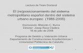 El (re)posicionamiento del sistema metropolitano español ... · 4 Antecedentes (II) Estos estudios han producido delimitaciones funcionales de las principales áreas metropolitanas