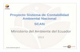 Ministerio del Ambiente del Ecuador - UNSD â€” en desarrollo Sistema de Contabilidad Ambiental Nacional