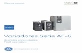 Variadores Serie AF-6 - GE Industrial Solutionsapps.geindustrial.com/publibrary/checkout/C/4687/S/S 2.0 Ed. 01/13... · nal al par requerido y la velocidad del motor. ... Arranque