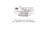 Constitucion de Tamaulipas - Instituto Nacional para el ...€¦ · convenios con los gobiernos federal y municipales, e introduzca y concierte con los particulares, las acciones