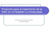 Tratamiento de la NAC - Junta de Andalucía · Azitromicina (500 mg/24 horas x5 dias) NAC tratada de forma ambulatoria (sin datos de gravedad), con factores de riesgo de gérmenes