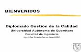BIENVENIDOS - diplogestioncalidad.wikispaces.com³n... · Control Estadístico de Calidad y Seis Sigma Gutiérrez/De la Vara Mc Graw Hill (México, 2005) 9701047249 Administración