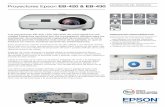 Proyectores Epson EB-420 & EB-430 INFORMACIÓN DEL … · INFORMACIÓN DEL PRODUCTO Los proyectores EB-420 y EB-430 XGA de corta distancia con unidad interactiva opcional son los