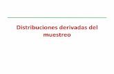 Distribuciones derivadas del muestreo - besana111.combesana111.com/ileana/cursos/2013/estadistica/pdf/... · Distribución T-student Sea Z ~ N(0,1) y V ~ . Si Z y V son independientes,