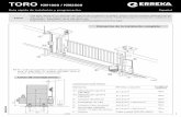 TORO KM1800 / KM2500 - Automatismos para puertas | … TORO KM1800 / KM2500 Guía rápida de instalación y programación Español AVISO Esta guía rápida es un resumen del manual