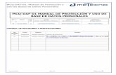 MANUAL DE CALIDAD - meTecno Manual de Protección y Uso de Bases de Datos Personales 24/10/2016 Rev.01 Pág.1 de 22 MCQ-DAF-01 MANUAL DE PROTECCIÓN Y USO DE BASE DE DATOS PERSONALES