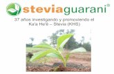 37 años investigando y promoviendo el Ka'a He'ê – Stevia (KHS) _Simposio de KHS... · he'ê Stevia (KHS), como secretario coordinador del Simposio Diosnel Domingues, Gonzalez