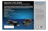 Serie FV 200 - files.webtec.com · Véase la tabla 3, códigos de pedido Materiales: Componentes de acero en cuerpo de hierro fundido Peso: ... Código % de relación A/B 215 50