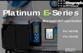 Platinum Platinum E-SeriesE-Series - allencoding.com · Manual del operador 6000-010 Revisión C PA/4600E PA/6000E PA/4600E ... Diagraph, una compañía de ITW E-Series - Manual del