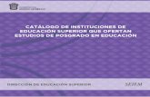 CATÁLOGO DE INSTITUCIONES DE EDUCACIÓN …207.248.228.165/web/sites/seiem.gob.mx/pdf/superior/catalogo.pdf · ... la diversificación de la oferta educativa y cubrir la necesidad