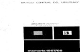 BANCO CENTRAL DEL. URUGUAY - bvrie.gub.uy · Esta primera memoria del Banco Central del Uruguay incluye dos estudios diversas. La primera parte informa sobre el proceso doctrinario
