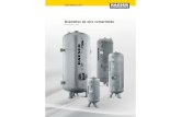 Depósitos de aire comprimido - Kaeser Compresores … · Depósitos de aire comprimido de absoluta conﬁ anza Intervalos de control de hasta 5 años La robusta estructura de los