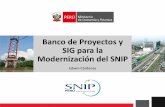 Banco de Proyectos y SIG para la Modernización del SNIP · Bósqueda de PIP GL Módulo de Estadísticas y Reportes Unidad de Gestión de la Wormación InformáfiCó— FONIPREL FONOO