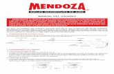 MANUAL DEL USUARIO - Productos Mendoza · 2017-07-03 · El conocimiento de los nombres de los componentes de su nuevo rifle de aire comprimido le ayudará a entender el manual del