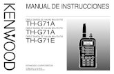 MANUAL DE INSTRUCCIONES - manual.kenwood.commanual.kenwood.com/files/TH-G71-Spanish.pdf · instalacion del bloque de bateria de nicd ..... 2 instalacion de las pilas alcalinas .....