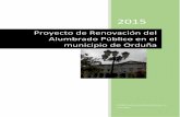 Proyecto de Renovación del Alumbrado Público en el ... e... · 2015 ENERKI-Instituo Huella de Carbono, S.L. 27-2-2015 Proyecto de Renovación del Alumbrado Público en el municipio
