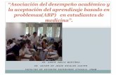 “Asociación del desempeño académico y la aceptación del ... · la aceptación del aprendizaje basado en problemas(ABP) en estudiantes de medicina”. ... Modelo híbrido (ABP