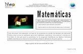 Ministerio de Educación Pública Dirección de Gestión y ...matematicafacilcr.com/wp-content/uploads/2016/01/Temario... · 2.3 Analizar geométrica y algebraicamente la posición