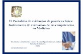El Portafolio de evidencias de práctica clínica ... · El Portafolio de evidencias de práctica clínica: Instrumento de evaluación de las competencias en Medicina Dra. Norma Lucila