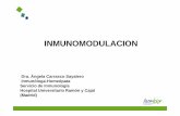 6 Inmunomodulaci n [Modo de compatibilidad] Inmunomodulación.pdf · reguladores. Linfocitos reguladores favorecen la liberación de la citoquina TGF-ß ( acción inhibidora de la