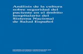 Análisis de la cultura hospitalario del Sistema Nacional ... · Análisis de la cultura sobre seguridad del paciente en el ámbito hospitalario del Sistema Nacional de Salud Español