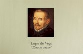 Lope de Vega “Esto es amor” - javiermorenoprofesor.es de Vega... · Es autor de unos 3000 sonetos y de cerca de 2000 obras de teatro. ... renovación del teatro moderno como ...