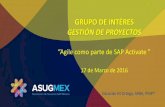 Presentación de PowerPoint - ASUGMEX | Asociación de ...asug.mx/wp-content/uploads/2016/04/Agile-Implementation... · SCRUM Methodology –leading Agile approach ... Sprint Planning