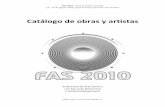 fas artistas obras - El Status · Omar Silva – guitarra y ... En marzo del 2008 participa en la exposición, 100 Imágenes de Corretjer en ... Calin Cover Tarrats, * 1969 ...