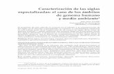 Caracterización de las siglas especializadas: el caso de ... · Lenguaje, 2012, 40 (2) 509 Caracterización de las siglas especializadas: el caso de los ámbitos de genoma humano