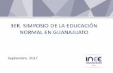 3ER. SIMPOSIO DE LA EDUCACIÓN NORMAL EN …cesee.edu.mx/assets/tercer-simposio-de-educación-normal.pdf · uno de los niveles educativos, tipos de servicio, modalidades, asignaturas,