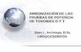 Armonización Internacional de Pruebas de Potencia …new.paho.org/hq/dmdocuments/2010/J. Arciniega, CBER.pdf · – De consistencia en la producción y en el ensayo de ... • Aunque