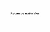 Recursos naturales - Bachillerato · 5) Consumo del agua ... –Identifica fuentes de energía renovables y no renovables presentes en la comarca, ... –Abonos naturales