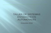 TALLER DE SISTEMAS ESTADISTICOS AUTOMOVILES Estadstica/Taller Autos Dic... · Nota: En el caso de pérdida parcial no existen salvamentos, por lo cual, lo reportado en esta variable