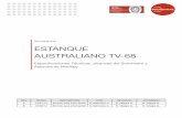 Tecnovial S.A. ESTANQUE AUSTRALIANO TV-68tecnovial.cl/manuales/Estanque-australiano-TV-68.pdf · con los requerimientos de la norma de diseño sísmico de estructuras industriales