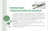 PORTAFOLIO CONSTRUCCIONES EN GUADUA · El trabajo en guadua es manual por ende es una artesanía ... Con el Arq Janer también hemos diseñado para la Infantería de ... GUADUA Y