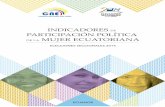 INDICADORES PARTICIPACIÓN POLÍTICA MUJER …cne.gob.ec/documents/Estadisticas/indicadores de genero 2014.pdf · indicadores de participaciÓn polÍtica de la mujer ecuatoriana elecciones