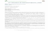 LEY ORGANICA DE SERVICIO PUBLICO, LOSEPdiccionario.administracionpublica.gob.ec/adjuntos/ley-organica-de... · artículos 138 de la Constitución de la República del Ecuador y 64
