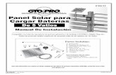 SISTEMA DE ACCESO PROFESIONAL Panel Solar … · E. Tuercas de 1/4" (4) ... Manual De Instalación. 2 ... FM700, FM702, SW1000, SW2000, SL1000, SL2000 Panel de control SW2000/2002XL,