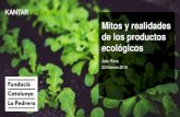 Mitos y realidades de los productos ecológicos · Apariencia externa de los productos Son productos más naturales Recomendación del personal de tienda Menos impacto medioambiental
