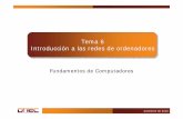 Tema 6 Introducción a las redes de ordenadores - …ditec.um.es/~jpujante/documentos/Tema6-slides.pdf · 6.1 La red Internet Introducción Componentes de Internet ... HFC (híbrido