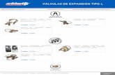 VÁLVULAS DE EXPANSIÓN TIPO L - Refrigeracion …refriauto.com.mx/catalogos/valvulasExTL.pdf · 89/96/diamante 92/galant 88/93 código: vl6559 valvula de expansion nissan frontier