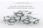 PLAN OPERATIVO INSTITUCIONAL 2018 - · PDF fileInstitucional para cumplir con los ... de los objetivos para el umplimiento de las políticas ... para el año fiscal 2018, y la Directiva