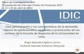 Una aproximación a las características de la demanda ... · ... expresada en términos de competencias, en el mercado peruano. ... Ingeniería de Industrias Alimentarias 1.77 9