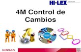 4M Control de Cambios - hi-lex.com.mx · Ajuste de parámetros de control. Ejemplos de cambios en MATERIALES 8 ... Un plan de verificación definido para cada cambio o ... Requerimiento