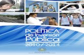 Pública - Portal de Transparencia Fiscal de El Salvador · Política de Inversión Pública de El Salvador 2010-2014 INTRODUCCIÓN La inversión pública constituye una variable