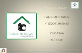 TURISMO RURAL Y ECOTURISMO YUCATAN MEXICOmxprom-file.s3.amazonaws.com/197_tarifas_2011_ek_balam.pdf · enfocados al turismo rural y ecoturismo en la península de Yucatán. Asesora