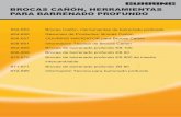 BROCAS CAÑÓN, HERRAMIENTAS PARA …guhring.com.mx/pdf/3-brocas-para-agujeros-profundos.pdf · • Taladrado continuo a la profundidad de taladro sin eliminación de virutas. Para